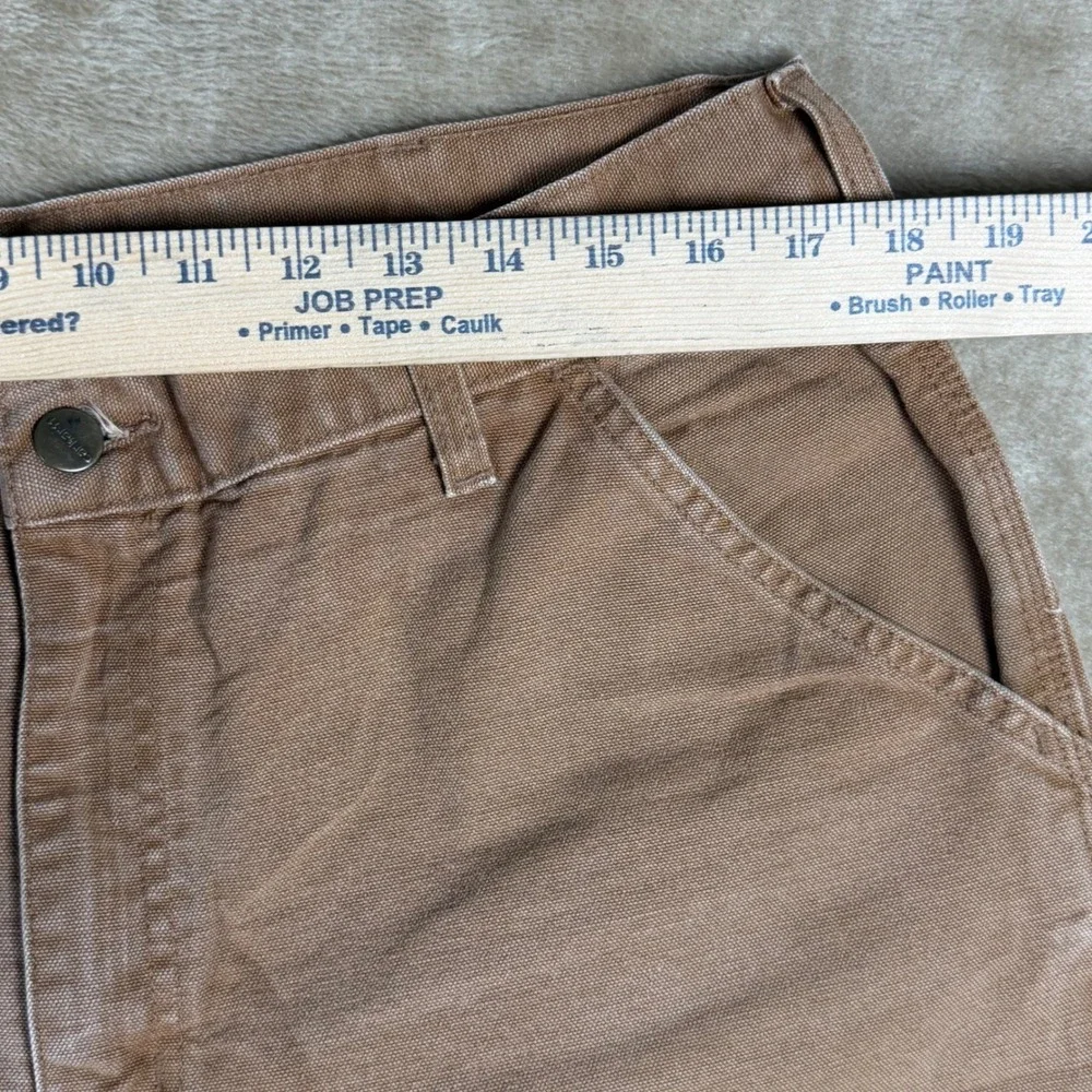 Carhartt B11 BRN Original Dungaree Fit Carpenter Pants Mens 36x32 Brown Canvas